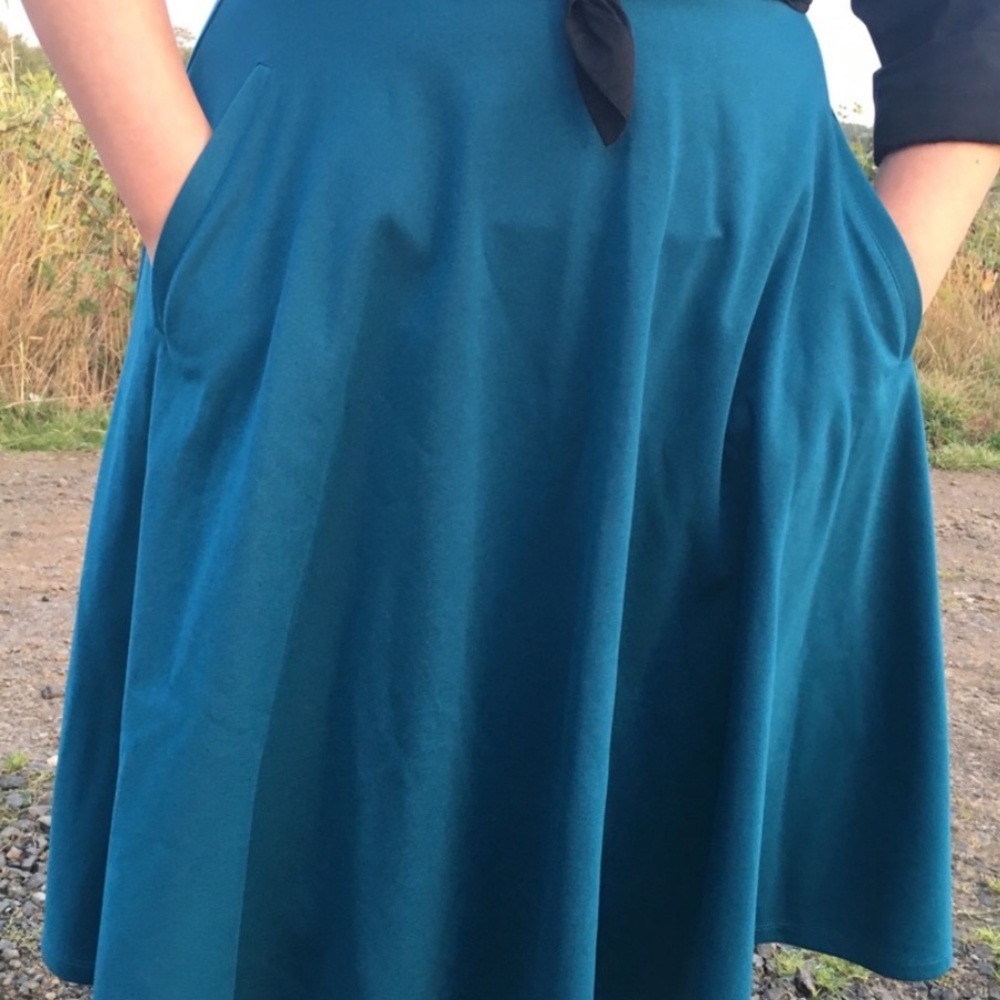 H&M turquoise skater Skirt